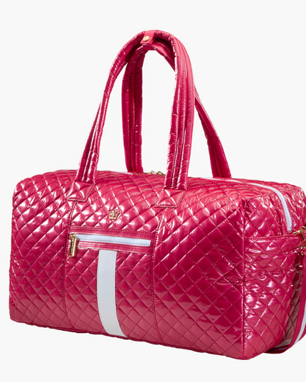 Oliver Thomas 24/7 Weekender Duffle Vivid Red Metallic Luggage in at Wrapsody