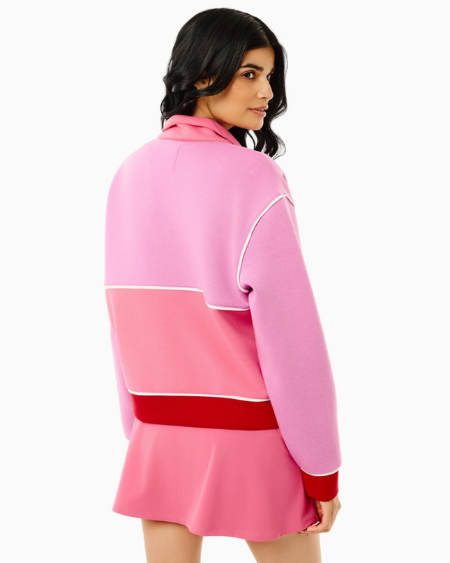 Breakpoint Quarter Zip Pullover in Orchid/Rose/Cherry Activewear in at Wrapsody