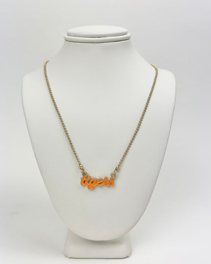 Auburn Tigers Script Necklace Necklaces in  at Wrapsody