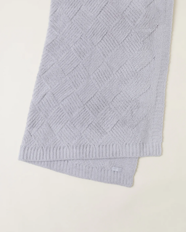 Barefoot Dreams Diamond Weave Throw - Oyster Blankets & Throws in  at Wrapsody