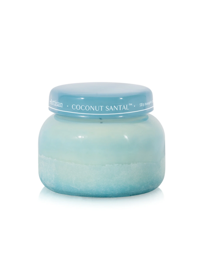 Capri Blue Luce d' Almafi 19oz Candle - Coconut Santal Candles in at Wrapsody