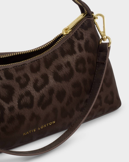 Miley Small Shoulder Bag in Chocolate Leopard