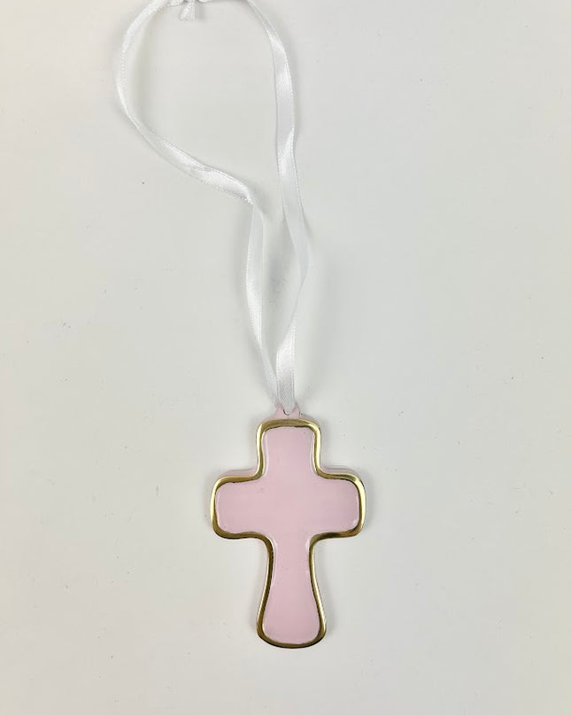 Encanto Athens Lilac Pink Cross Ornament Home Decor in  at Wrapsody