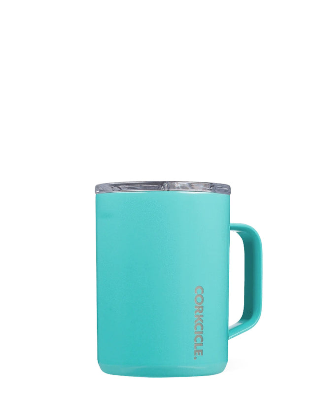 Corkcicle Mug 16oz Drinkware in Turquoise at Wrapsody