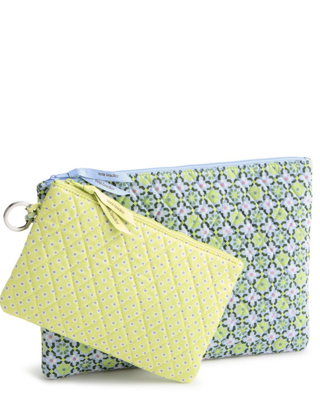 Vera Bradley Slow Dance Ditsy 2-Pouch Organizer Set