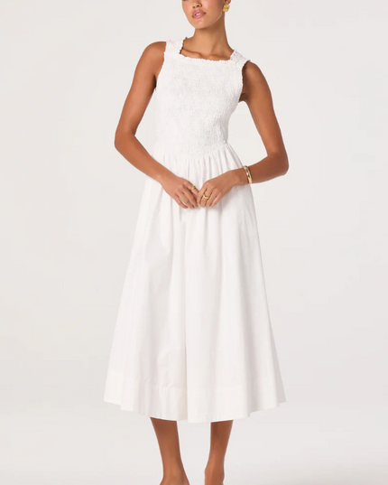 Hollie White Midi Dress Dresses in XS at Wrapsody