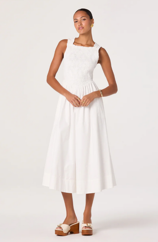 Hollie White Midi Dress Dresses in XS at Wrapsody