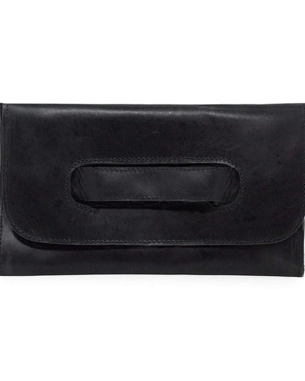 Able Mare Handle Clutch Handbags in Black at Wrapsody