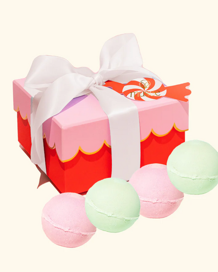 Musee Christmas Scalloped Bath Balm Set Bath & Body in at Wrapsody