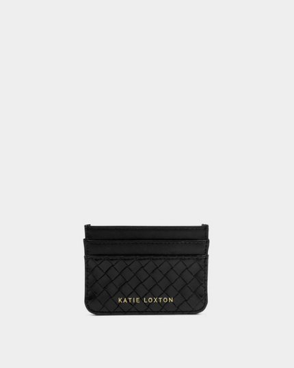 Nova Cardholder in Woven Texture Black