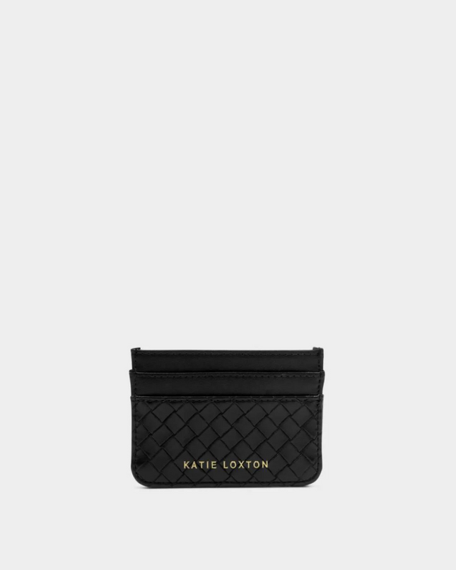 Nova Cardholder in Woven Texture Black
