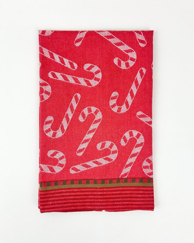 Red Candy Cane Kitchen Towel Kitchen Towels in at Wrapsody