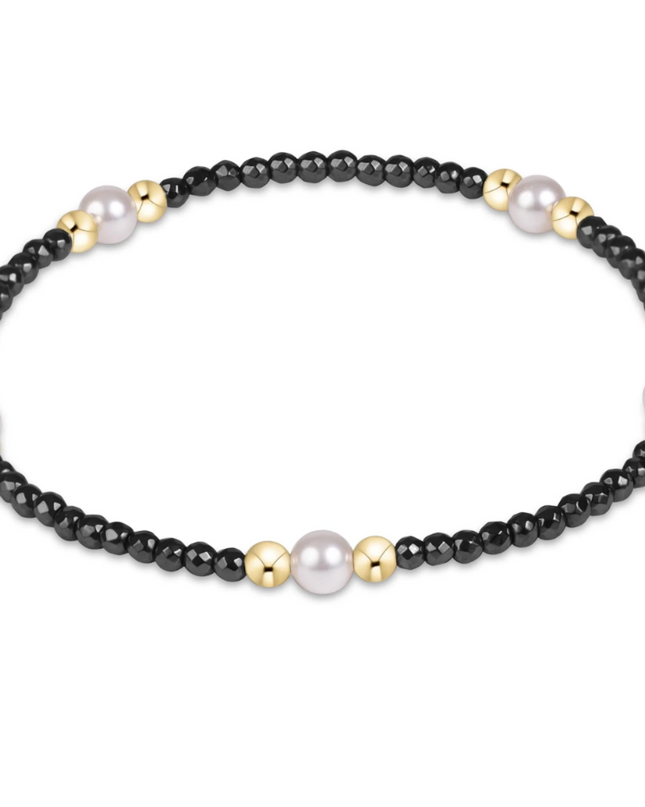 Enewton Purpose Pearl 4mm Bracelet Faceted Hematite Bracelets in at Wrapsody