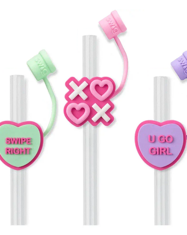 Swig Straw Topper Set Be Mine Drinkware in at Wrapsody