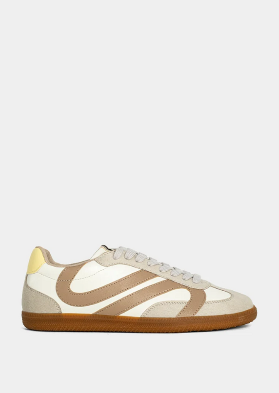 Sadie Taupe Sneakers Shoes in 6 at Wrapsody