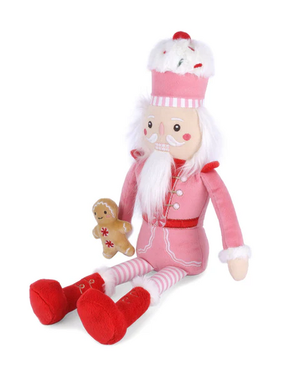 Mon Ami Gingerbread Nutcracker Pink Soft Toys in at Wrapsody