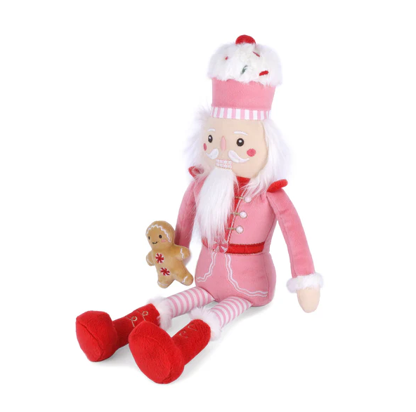 Mon Ami Gingerbread Nutcracker Pink Soft Toys in at Wrapsody