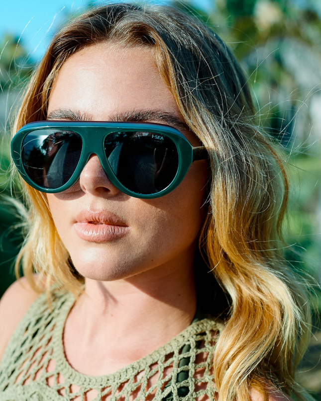 I-SEA Aspen Hunter Green/Smoke Sunglasses