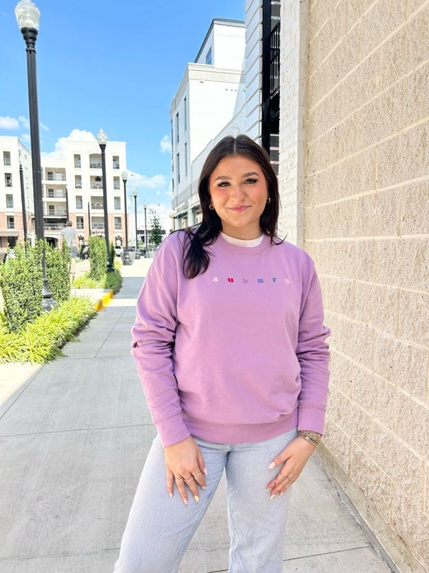 Auburn Rainbow Sweatshirt Tops in S at Wrapsody