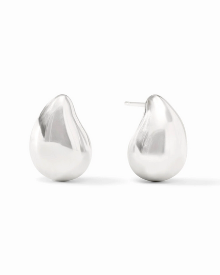Julie Vos Wave Earring in Silver Earrings in at Wrapsody