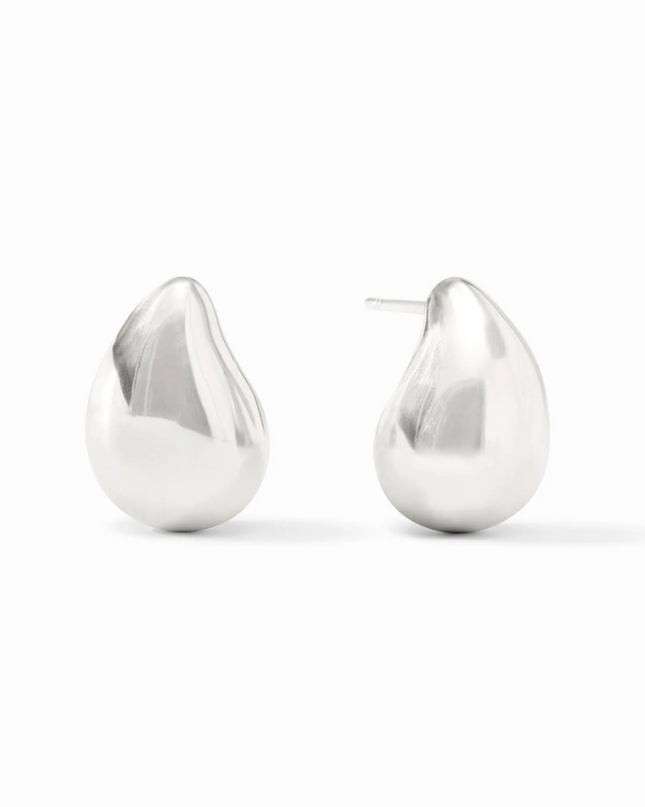 Julie Vos Wave Earring in Silver Earrings in at Wrapsody