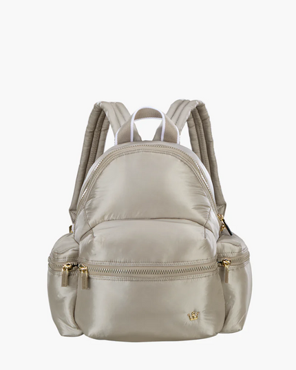 Oliver Thomas Mega Fluff Large Backpack - Dark Grey Taupe Backpacks in  at Wrapsody