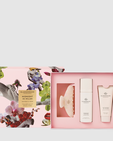 Glasshouse Midnight In Milan Gift Set Bath & Body in at Wrapsody