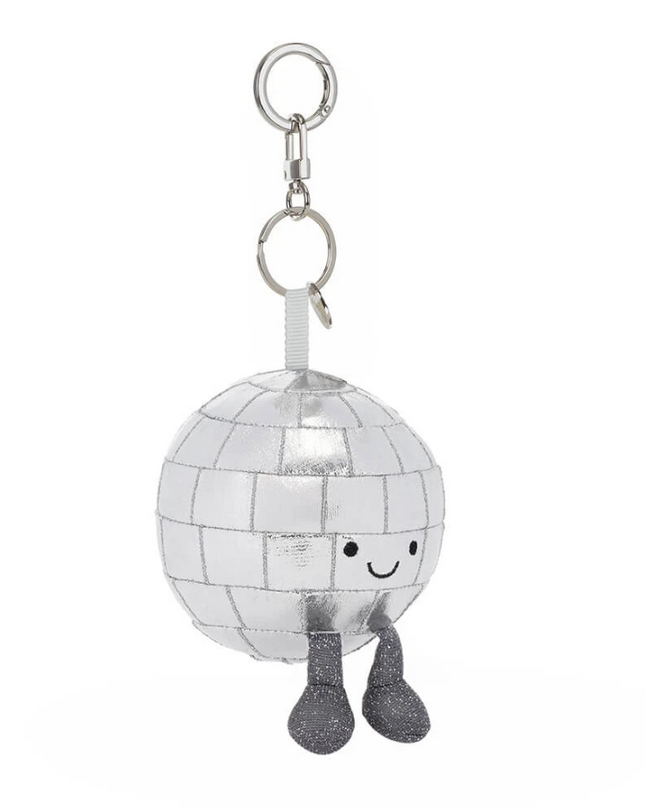 Jellycat Amuseables Disco Ball Bag Charm Soft Toys in at Wrapsody