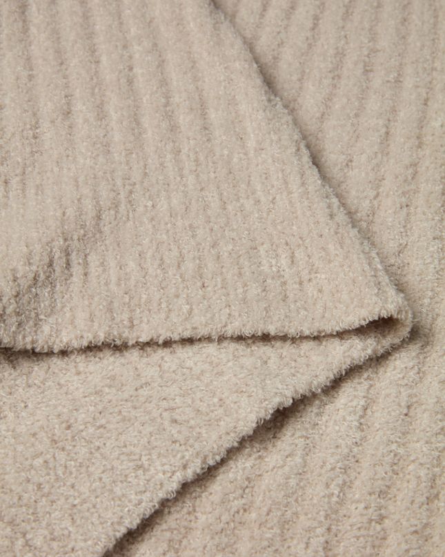 Barefoot Dreams CozyChic Ribbed Lite Throw Stone Blankets & Throws in at Wrapsody