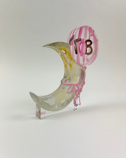 Sorority Acrylic Art Block Greek in Gamma Phi Beta at Wrapsody