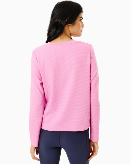 Walnut Long Sleeve Top in Orchid Activewear in at Wrapsody