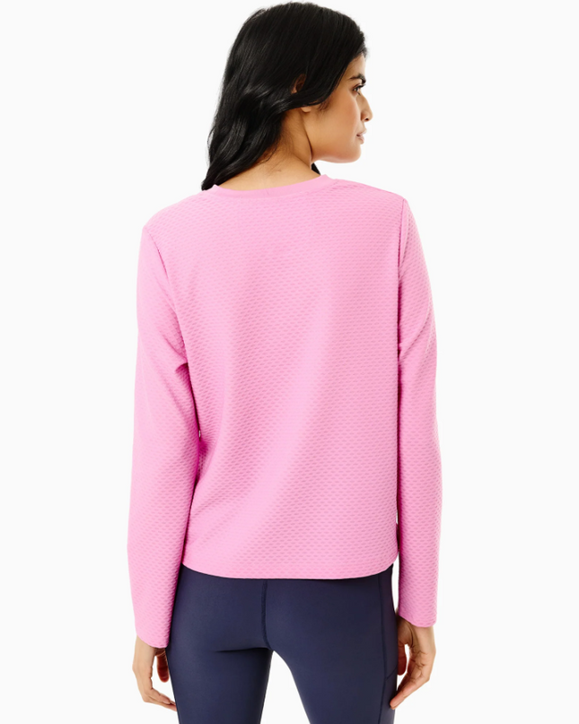 Walnut Long Sleeve Top in Orchid Activewear in at Wrapsody