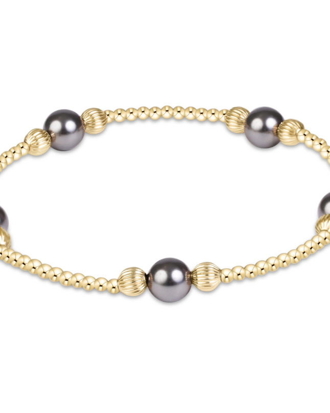 Enewton Purpose Dignity 6mm Bracelet Dark Grey Pearl Bracelets in at Wrapsody