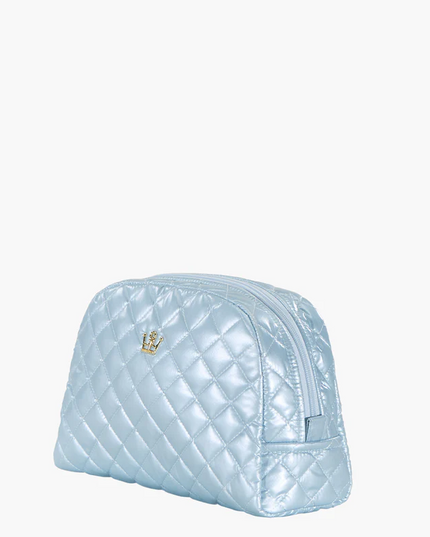Oliver Thomas KST Cosmetic Large Sky Blue Metallic Travel Accessories in at Wrapsody