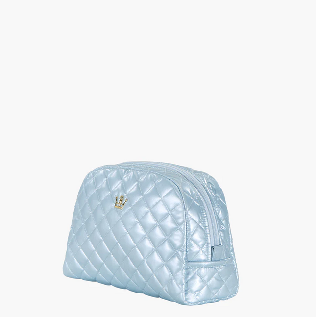 Oliver Thomas KST Cosmetic Large Sky Blue Metallic Travel Accessories in at Wrapsody