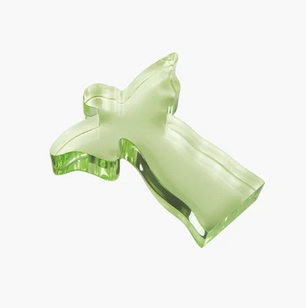 Acrylic Weight Angel Small Green Home Decor in at Wrapsody