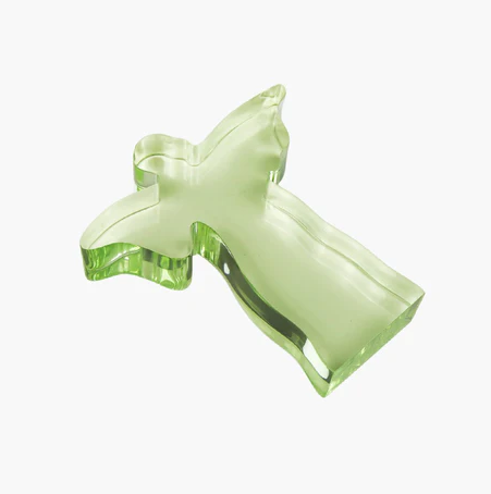 Acrylic Weight Angel Small Green Home Decor in at Wrapsody