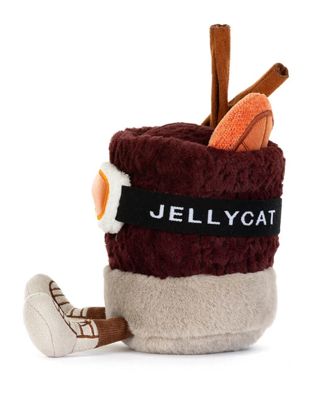 Jellycat Amuseables Mullover Spiced Drink Soft Toys in at Wrapsody