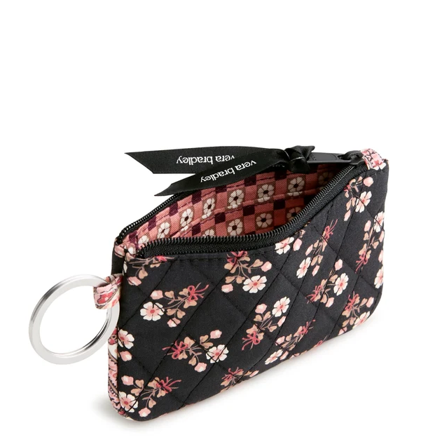 Vera Bradley Melissa Ditsy Breakaway Lanyard Zip ID Pouch