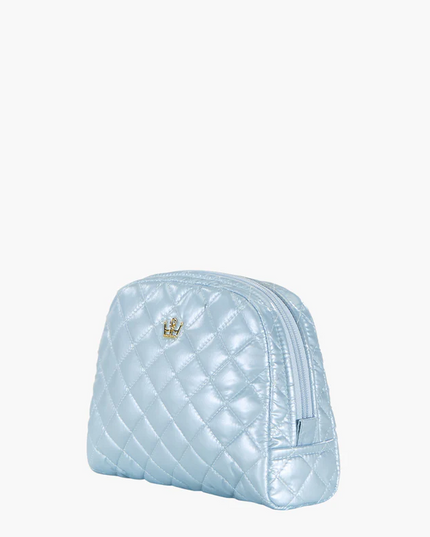 Oliver Thomas KST Cosmetic Medium Sky Blue Metallic Travel Accessories in at Wrapsody