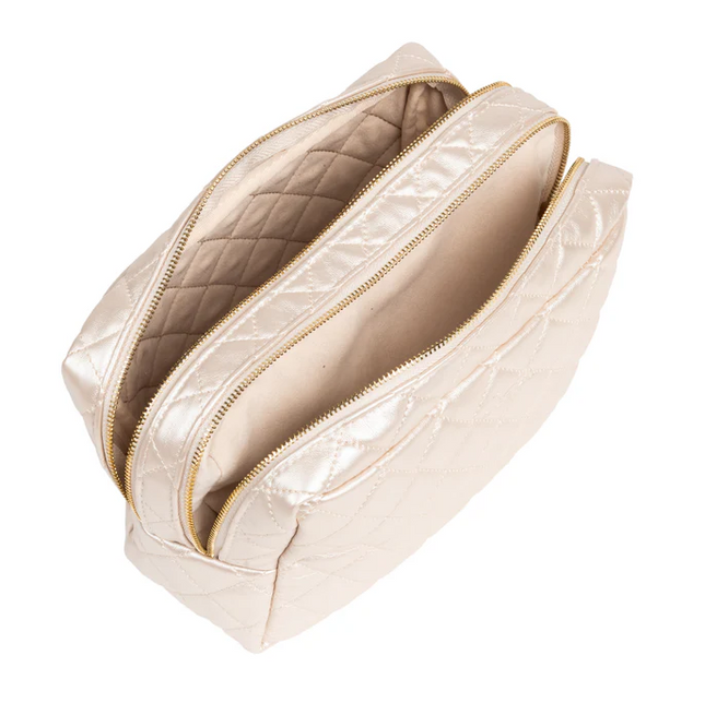 Scout 2-Way Bag Quilted Champagne Travel Accessories in at Wrapsody