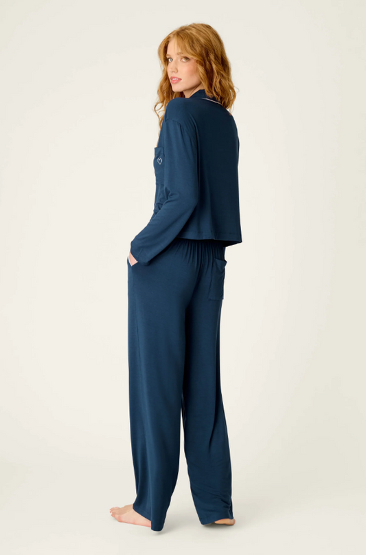 PJ Salvage Soiree Dreams Navy Set Loungewear in at Wrapsody