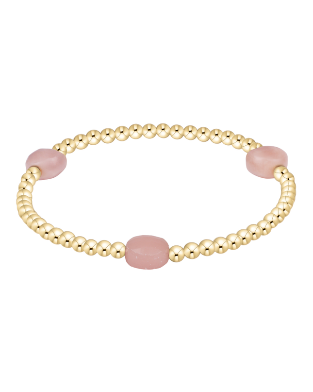 Enewton Admire 3mm Bracelet Pink Opal Bracelets in at Wrapsody
