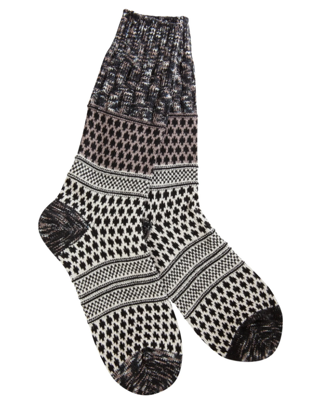 Texture Crew Socks Loungewear in Nightfall Multi at Wrapsody