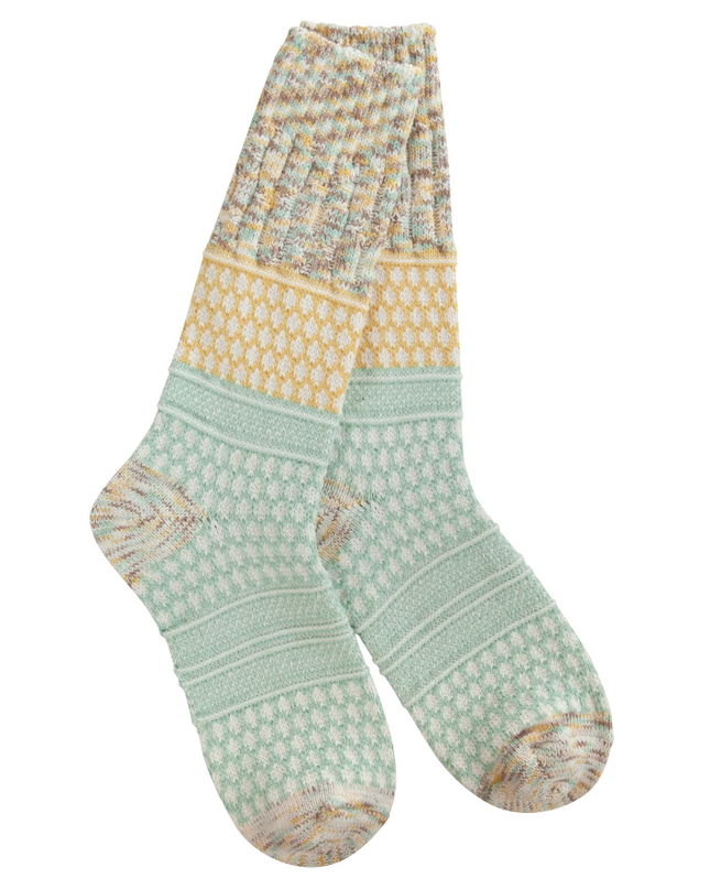 Texture Crew Socks Loungewear in Frosty Multi at Wrapsody