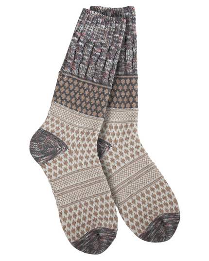 Texture Crew Socks Loungewear in Smokey Multi at Wrapsody