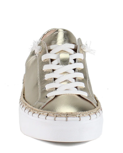 Em-Belish Sneakers - Light Gold Shoes in  at Wrapsody