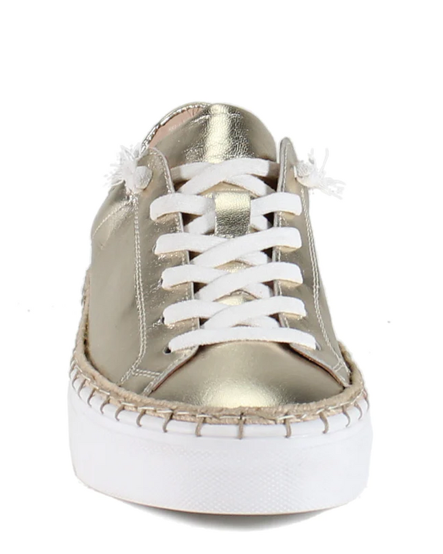 Em-Belish Sneakers - Light Gold Shoes in  at Wrapsody