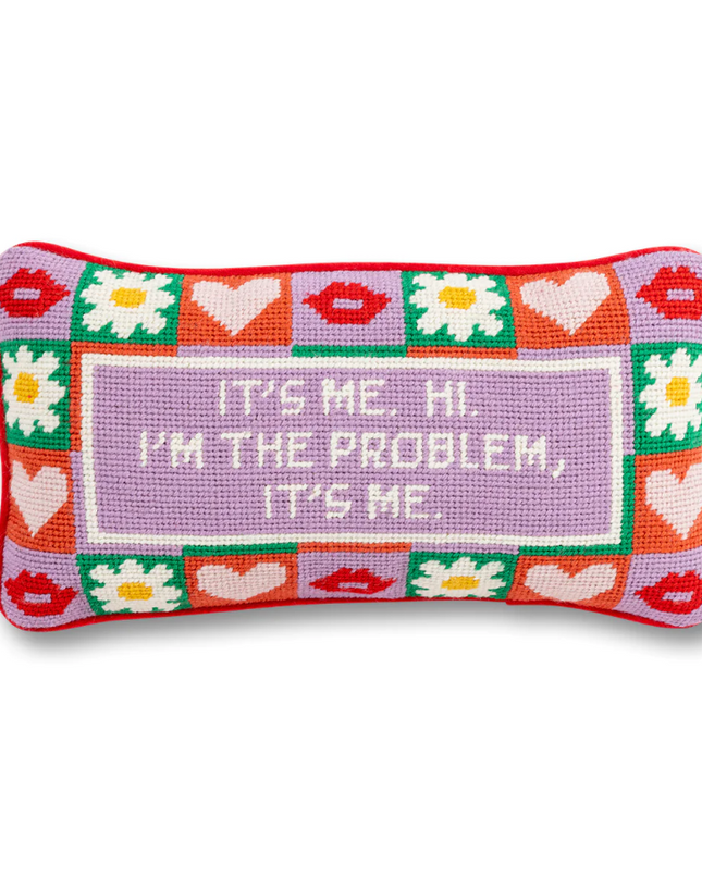 It's Me Needlepoint Pillow Pillows in  at Wrapsody