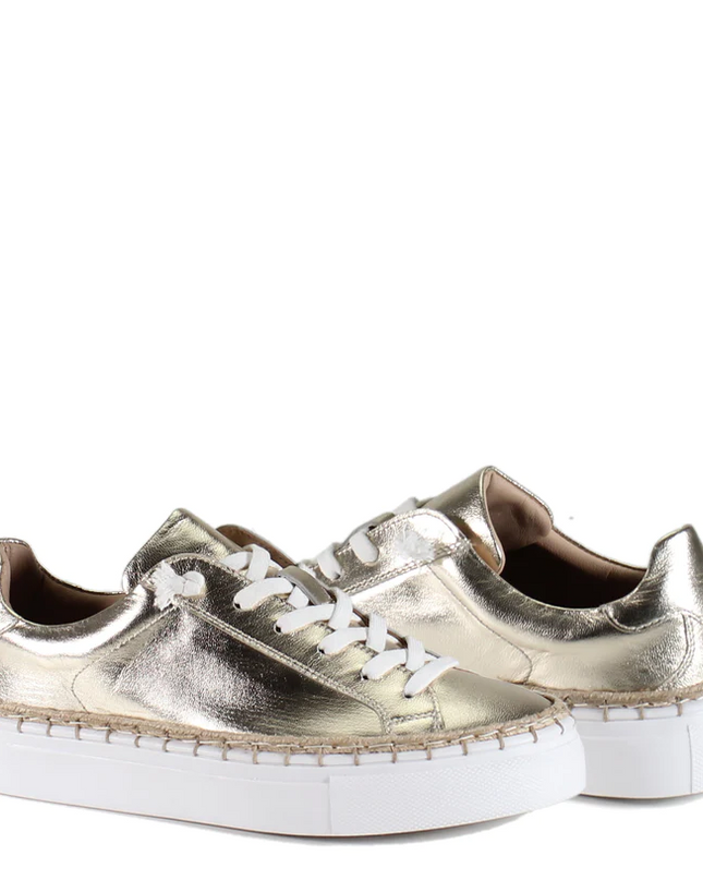 Em-Belish Sneakers - Light Gold Shoes in 6 at Wrapsody